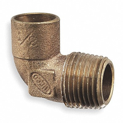 NIBCO 7074LF12 Elbow 90 Deg LL Cast Bronze 1/2 CxMNPT