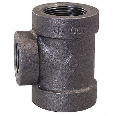 GRAINGER 5PAL8 Tee Malleable Iron 1 1/2 x 1 1/2 x 1 in