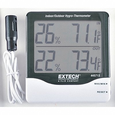 EXTECH 445713 In/Out Digital Hygrometer 14 to 140 F