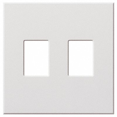 LUTRON VWP2WH Dimmer/Swch Wall Plate Standard White 2Gng Matte