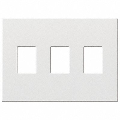LUTRON VWP3WH Dimmer/Swch Wall Plate Standard White 3 Gang Matte