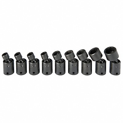PROTO J62133M Impact Socket Set Steel Black Oxide 5.5 to 13 mm