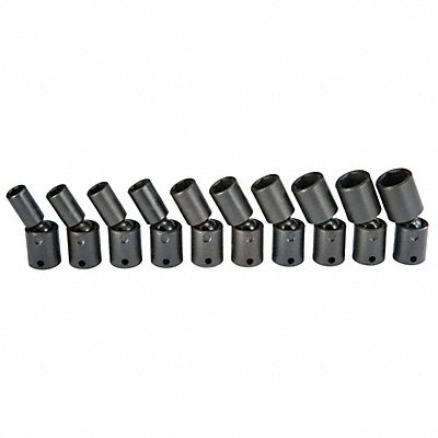 PROTO J72135M Impact Socket Set Steel Black Oxide 10 to 19 mm