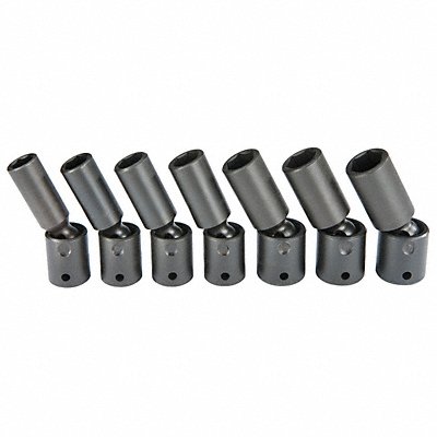 PROTO J72147M Impact Socket Set Steel Black Oxide 13 to 19 mm
