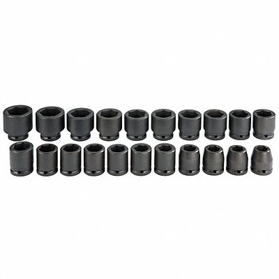 PROTO J72103M Impact Socket Set Steel Black Oxide 19 to 41 mm