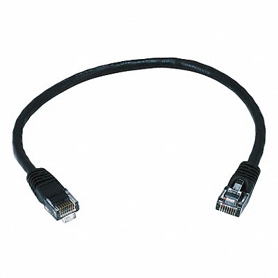 MONOPRICE 2125 Patch Cord Cat 5e Booted Black 1.0 ft.