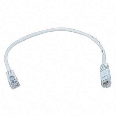MONOPRICE 1978 Patch Cord Cat 5e Booted White 1.0 ft.
