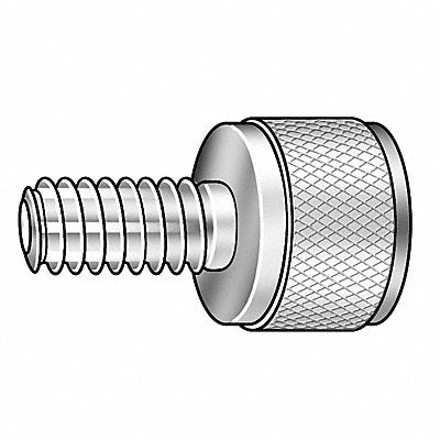 GRAINGER Z2129 Thumb Scrw 3/8 -16 Full Thread BLK 3/4 L