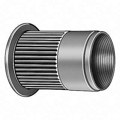GRAINGER M691351000150 Rivet Nut Knurled Flanged Zinc Plated Steel PK25