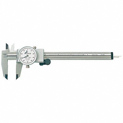 TESA BROWN SHARPE 75115811 Dial Caliper 6 In 0.001 In Grad Silver