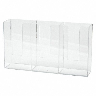 BRADY GD03DL Horizontal Glove Dispenr Acrylic 3 Boxes