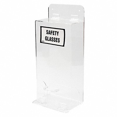 BRADY MVSDL Prot Eyewear Disp Stk Clr Acryl Wall Mtg
