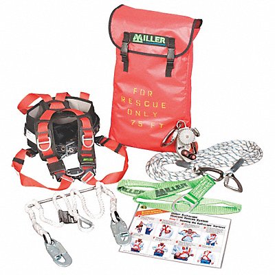 HONEYWELL MILLER SECRKT50FT Rescue System 50 ft Kernmantle 3100 lb.