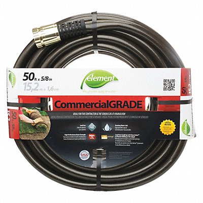 GRAINGER ELIH58050 Water Hose Reniforced Virgin PVC 5/8 ID
