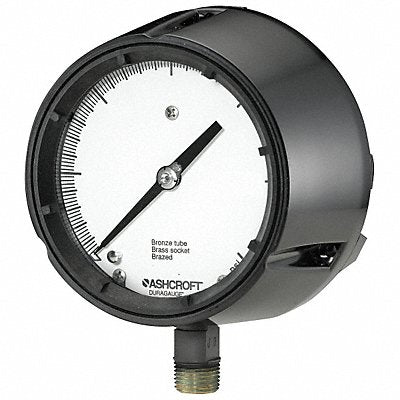 ASHCROFT 451279AS04L15 K4220 Pressure Gauge 0 to 15 psi 4-1/2In 1/2In