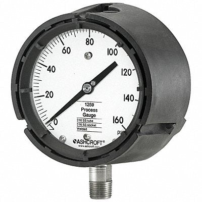 ASHCROFT 451259SD04L160 K4222 Pressure Gauge 0 to 160 psi 4-1/2In