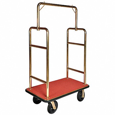 CSL 2533BK030RED Bellmans Cart Brasstone Finish Rd Carpet