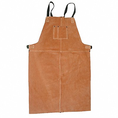 CONDOR 5T179 Welding Bib Apron Leather 36 x 24 In