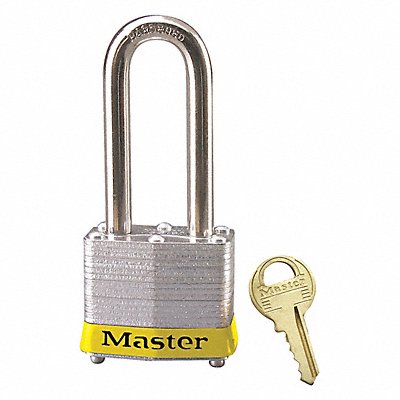 MASTER LOCK 3LHYellow D1931 Lockout Padlock KD Yellow 1-1/4 H