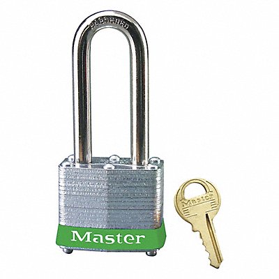 MASTER LOCK 3KALHGRN0491 F0078 Lockout Padlock KA Green 1-1/4 H