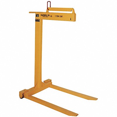 CALDWELL 93W148 Wheeled Pallet Lifter Fixed Fork 2000lb