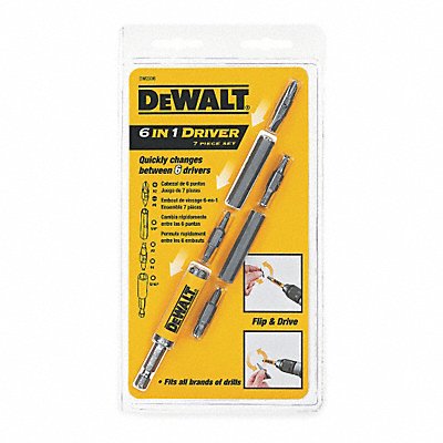 DEWALT DW2336 Screwdriver Bit Set 7 Pieces 1/4 Shank