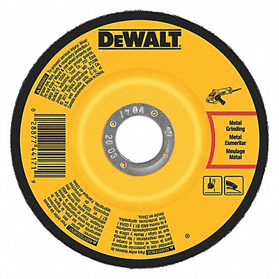 DEWALT DW4547 Depressed Grinding Wheel 7/8 CN Unthreaded Hole