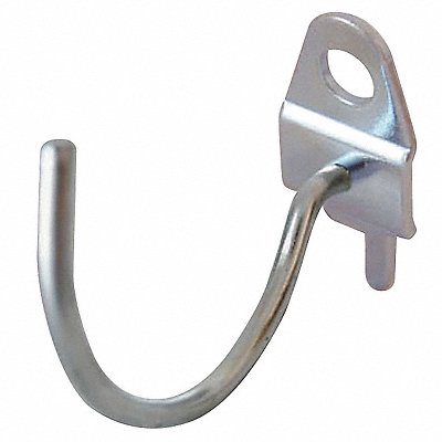 GRAINGER 5TPE7 G0579 Curved Pegboard Hook 2 1/4 in L PK10