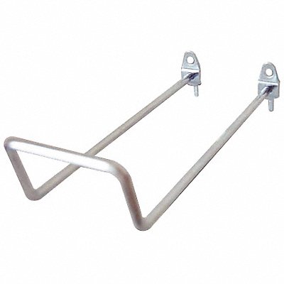GRAINGER 5TPF0 G0582 Dbl Closed Pegboard Hook 5 1/2 in L PK5