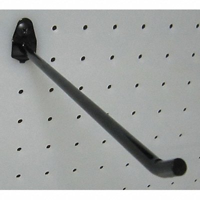 GRAINGER 5TPG5 G0567 Single Rod Pegboard Hook 8 1/2 in L PK5