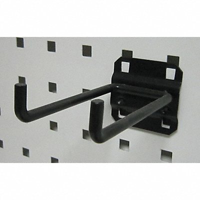 GRAINGER 5TPL2 G0540 Double Rod Pegboard Hook 4 1/2 in L PK5