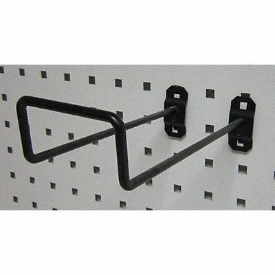 GRAINGER 5TPN9 G0555 Dbl Closed Pegboard Hook 8 1/2 in L PK5