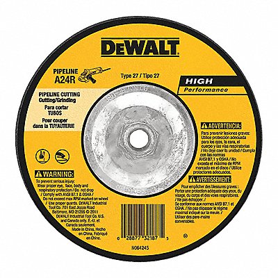 DEWALT DW8436 Cut Off Grinding Wheel 5/8 -11CN Threaded Hole