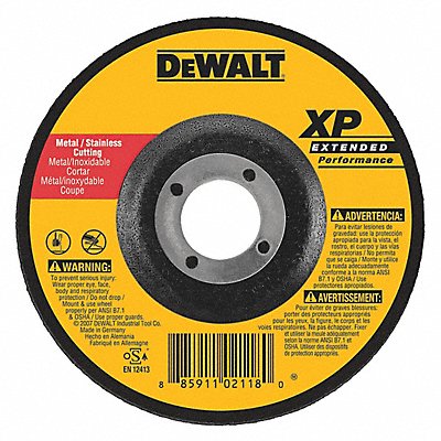 DEWALT DW8833 Depressed Grinding Wheel 5/8 -11CN ThreadHle