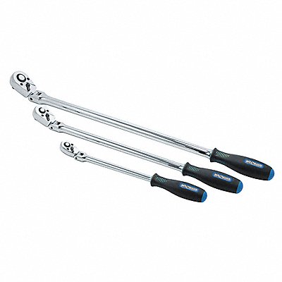 WESTWARD 5TZD2 Hand Ratchet Set 12 in 18 in 24 in