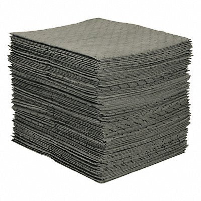 BRADY SPC ABSORBENTS MRO1002 Absorbent Pad Chem/Hazmat Grey PK50