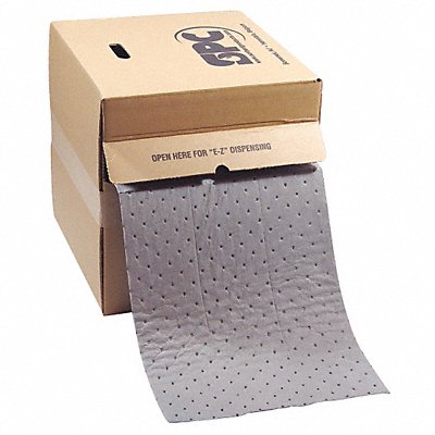 BRADY SPC ABSORBENTS HT555 Absorbent Roll Chem/Hazmat Grey 150 ft.L