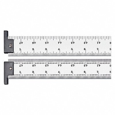 STARRETT CH404R48 Steel Rule Heavy Spring-Tempered 48 In