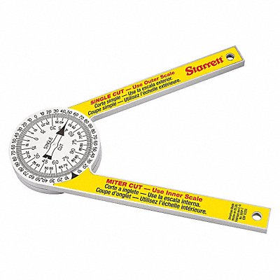 STARRETT 505P7 Man-Reading Miter Protractor Grad 1 deg