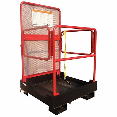 DAYTON 5UEW6 Forklift Work Platform 1 000 lb 66 H