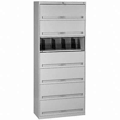 TENNSCO FS371LLGY Cabinet 36 x 87 x 17 In Light Grey