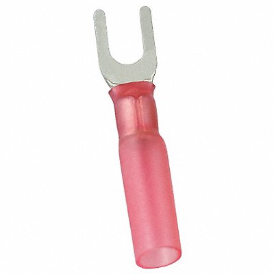 POWER FIRST 5UGJ8 Fork Terminal Tin Copper Red PK25