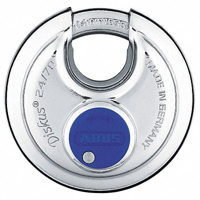 ABUS 24IB70MKKD Keyed Padlock 25/32 in Round Silver