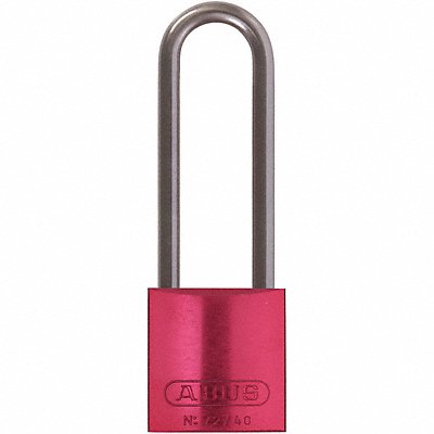ABUS 72HB4075KDRed Lockout Padlock KD MK Red 1-1/2 H