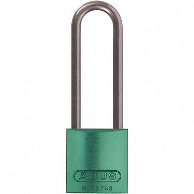 ABUS 72HB4075KAGreen Lockout Padlock KA Green 1-1/2 H