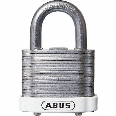ABUS 4140KAWhite Lockout Padlock KA White 1-3/8 H