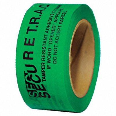 NOVAVISION PST2G61A180 Tamper Evident Tape Green 2Inx180Ft