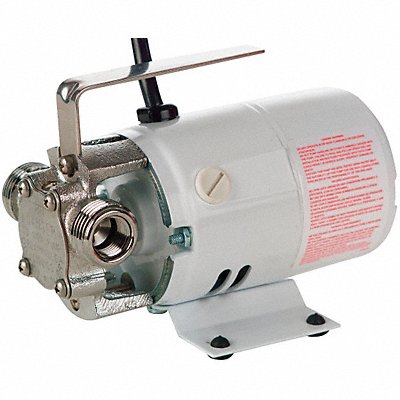 LITTLE GIANT 555602 Pump Utility Nickel-Plated Brass 12 VDC