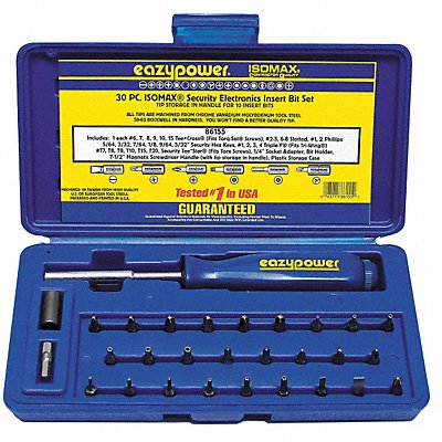 EAZYPOWER 86155 Security Bit Set Pieces 30