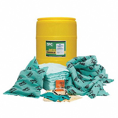 BRADY SPC ABSORBENTS SKH55 Spill Kit Chem/Hazmat Yellow